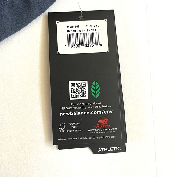 NEW BALANCE Impact 5" Running Shorts Mens SIZE 2XL Thunder Bay Grey Athletic NWT - Picture 15 of 16